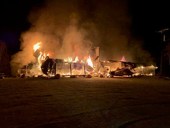 Fire destroys clearwater lodge